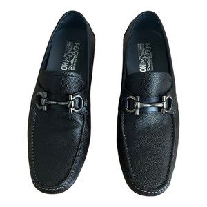 Salvatore Ferragamo Mens Parigi Driver Loafers with Gancini Ornament 11.5- Sold